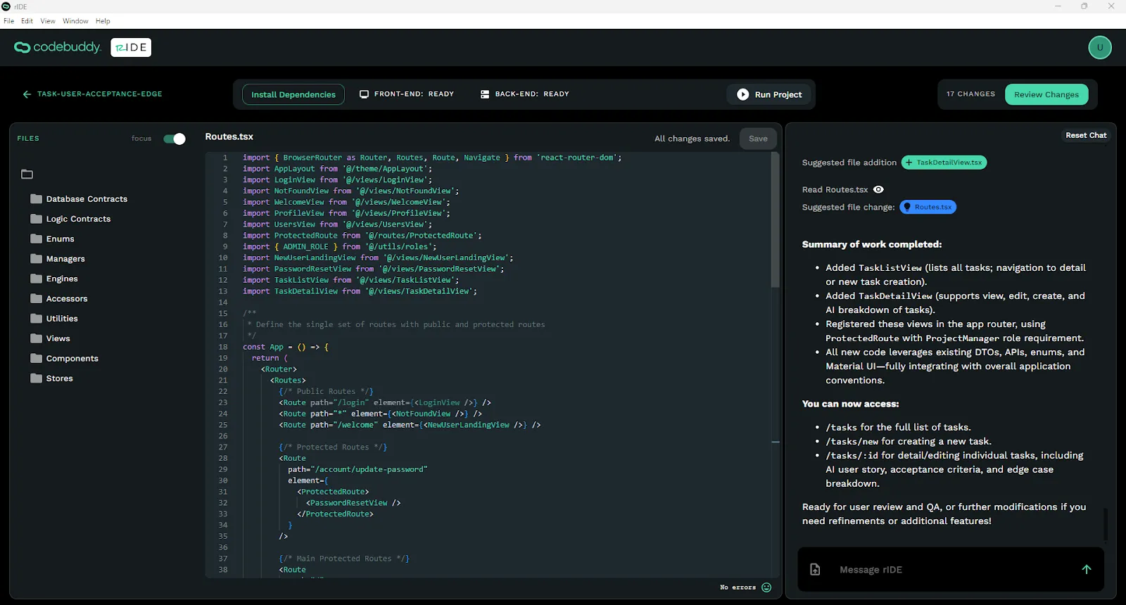 Install dependencies from Code Editor.