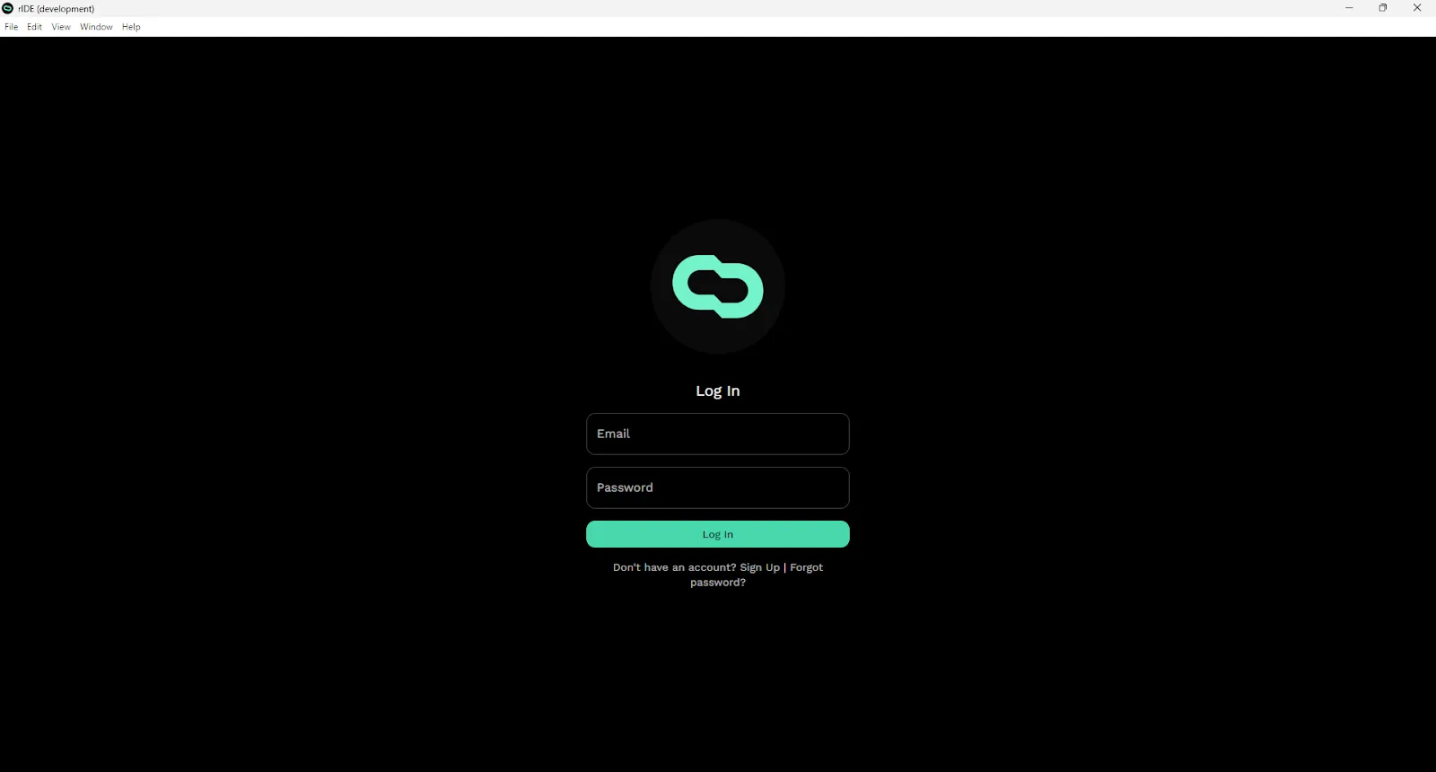 Ride login screen.